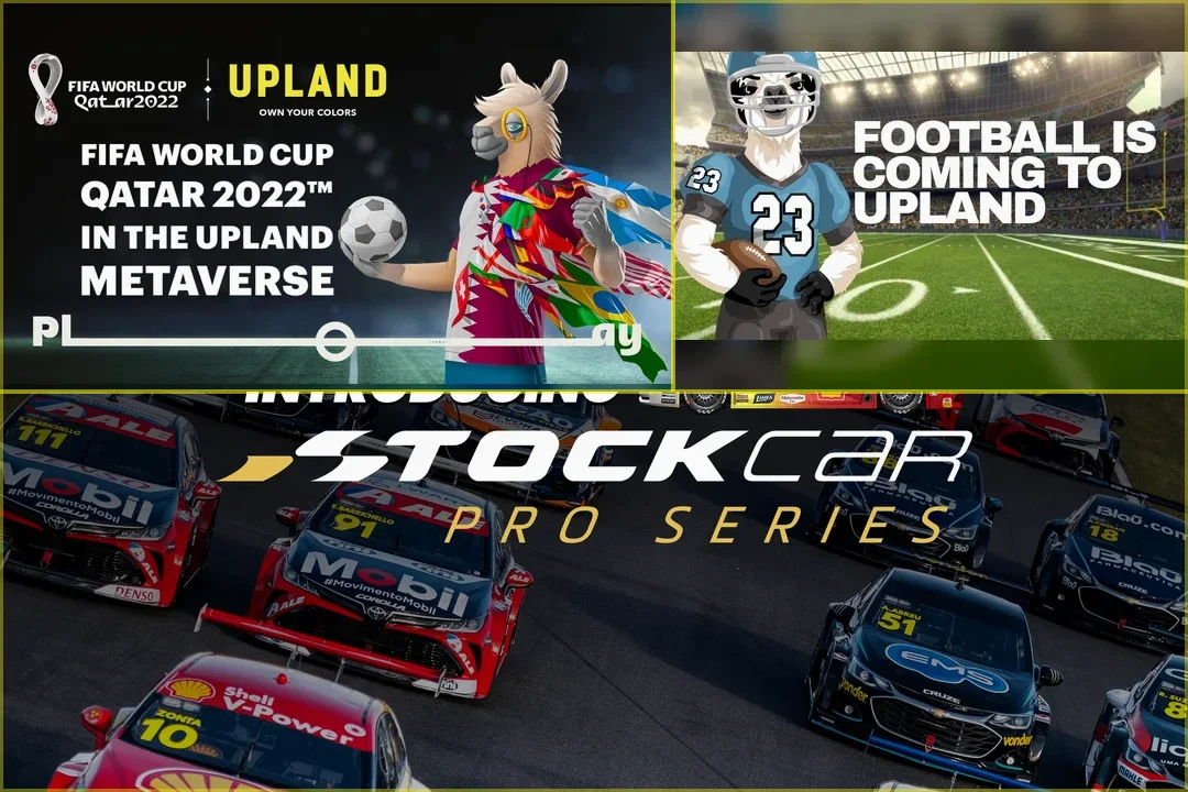 FIFA World Cup, NFLPA, and Stock Car Pro Series Upland partnership archive collage